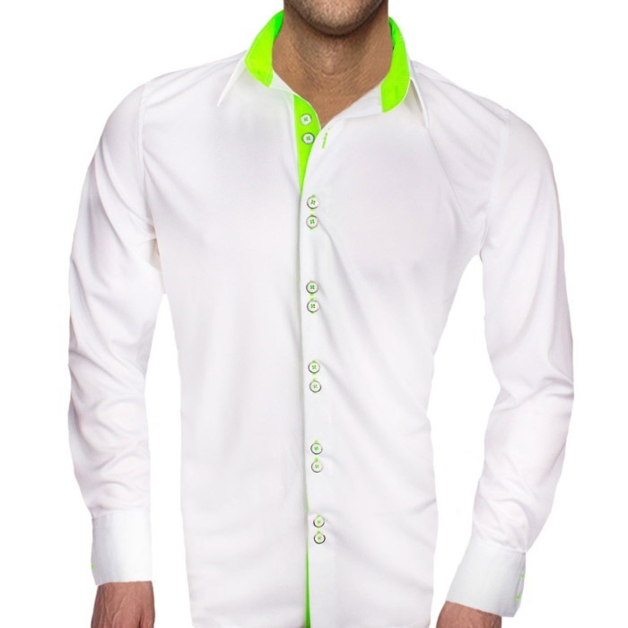 White-with-neon-green-shirts