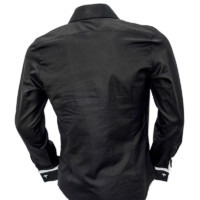 Black with white French cuff dress shirts - Anton Alexander Black with white French cuff dress shirts - Anton Alexander