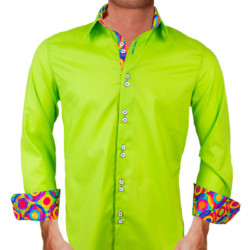 Bright-Green-Designer-Dress-Shirts