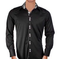 black white dress shirt