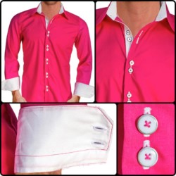 Pink-with-White-Cuffs-Dress-Shirts