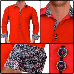 Red-with-Black-Paisley-Dress-Shirts