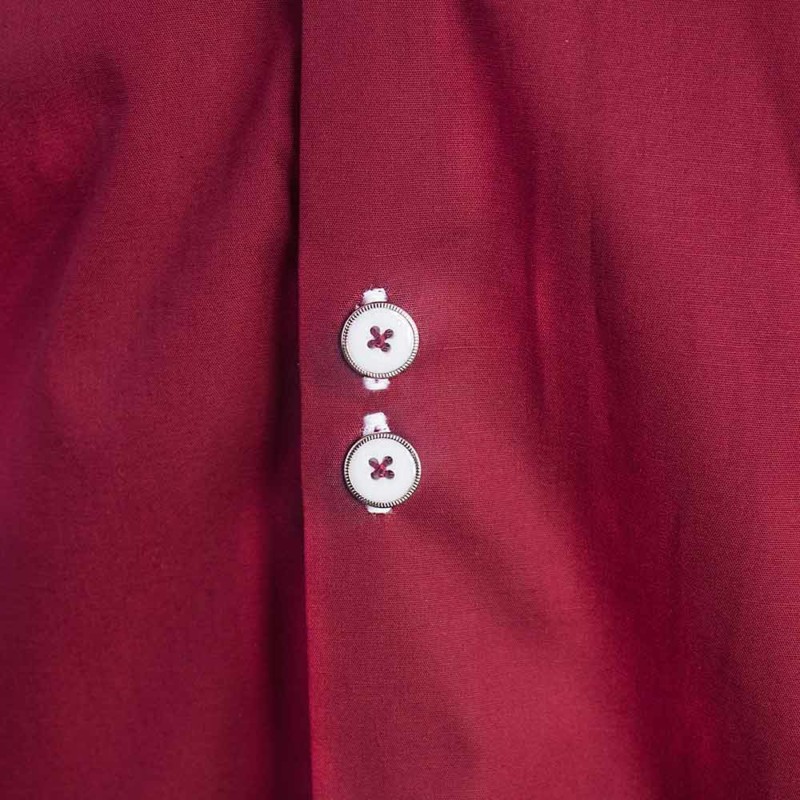 burgundy print midi dress Burgundy Dress Shirt 20 / 38/39 main image 1