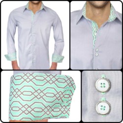 Gray-and-Teal-Accent-Dress-Shirts