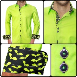 Lime-Green-Halloween-Dress-Shirts