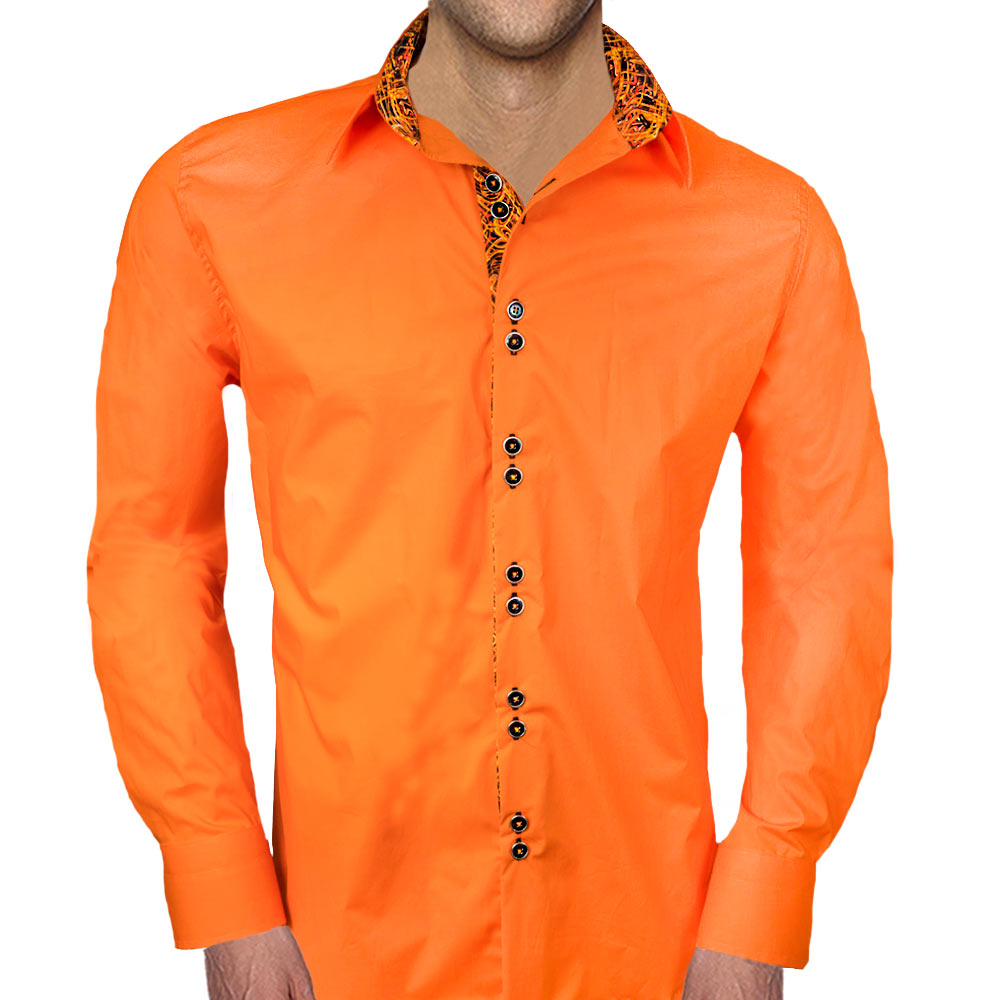 shirt dress orange