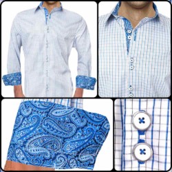 Blue-Plaid-with-Paisley-Accent-Dress-Shirt