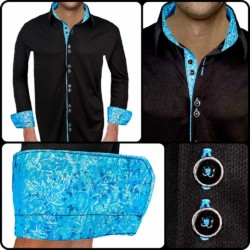 Black-Dress-Shirts-with-Blue-Accent