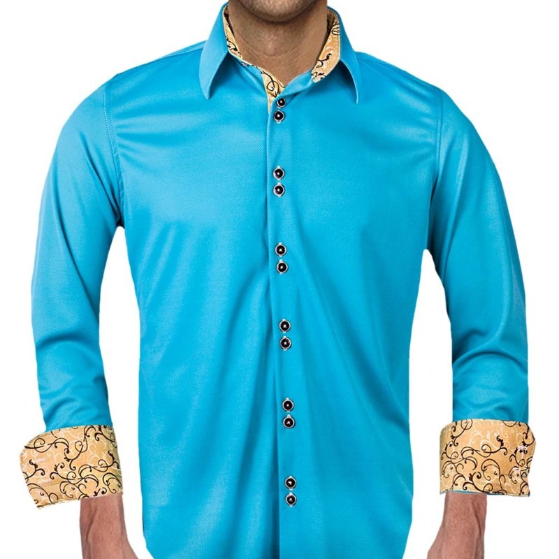 Tan End-on-End Dress Shirt