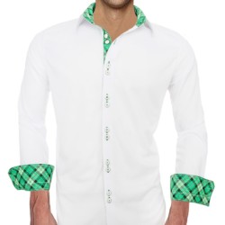 White-and-Green-Dress-Shirts