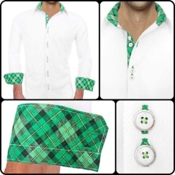 White-with-Green-Dress-Shirts