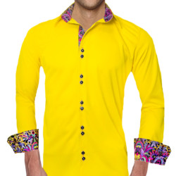 Yellow-with-Purple-Dress-Shirts