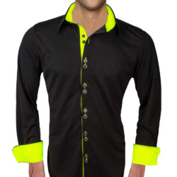 Black-with-Neon-Yellow-Accent-Dress-Shirts