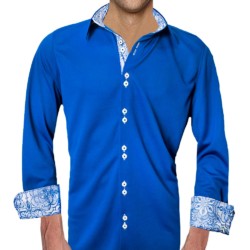 Blue-with-White-Accent-Dress-Shirts