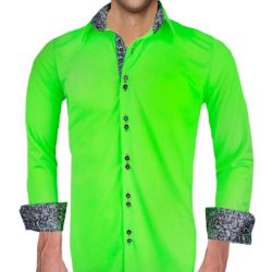 Neon-green-with-black-dress-shirts