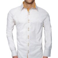 Cream with Gold Dress Shirts