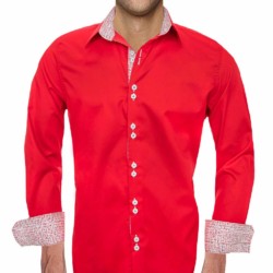 Mens-Red-Christmas-Dress-Shirts