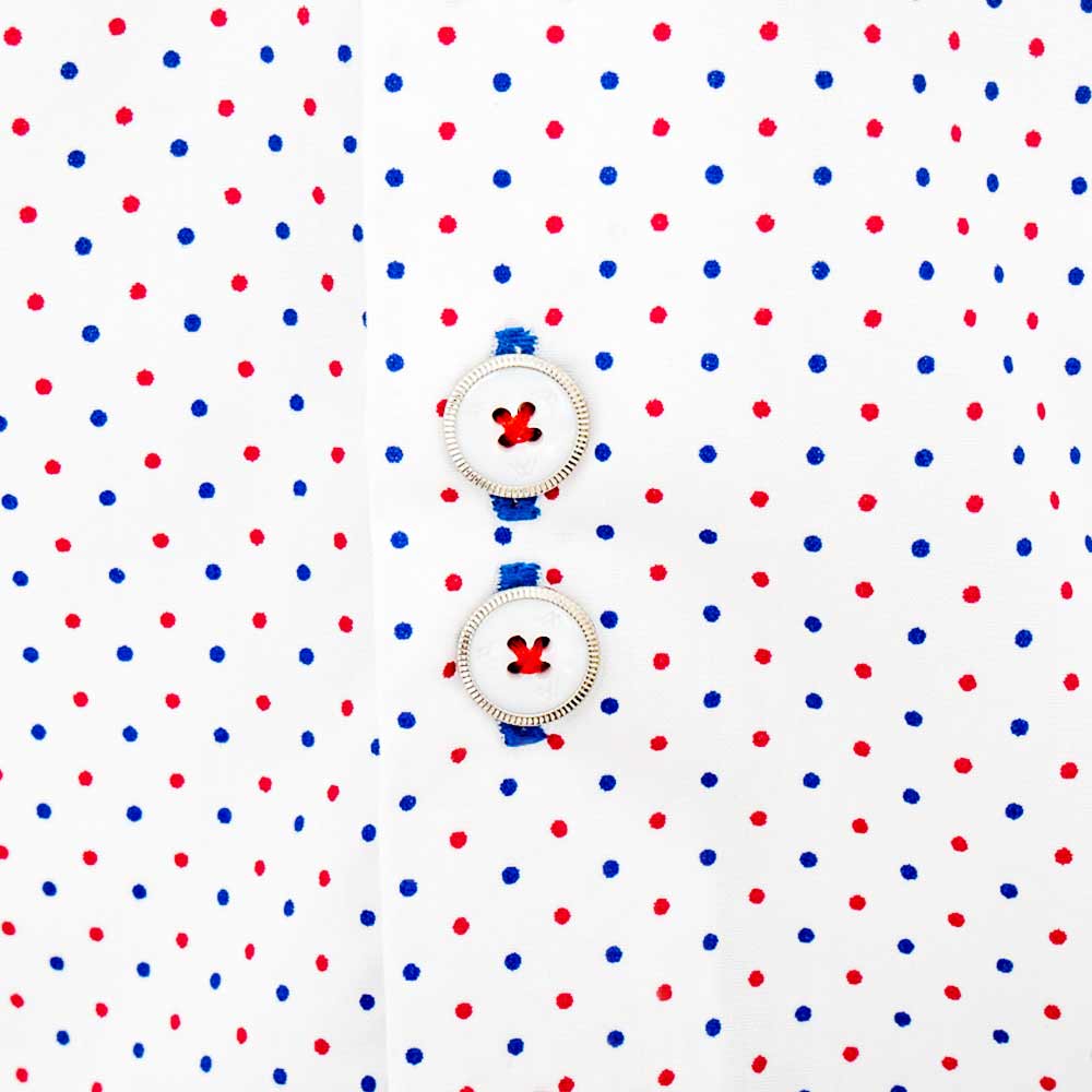 Red White and Blue Dress Shirts 7 Polka-dot-Shirts