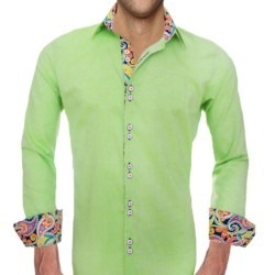 Bright-Green-Designer-Dress-Shirts