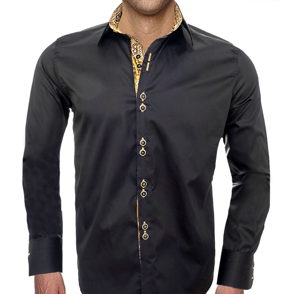 Black and rose Gold men’s Dress Shirt | Dresses Images 2022