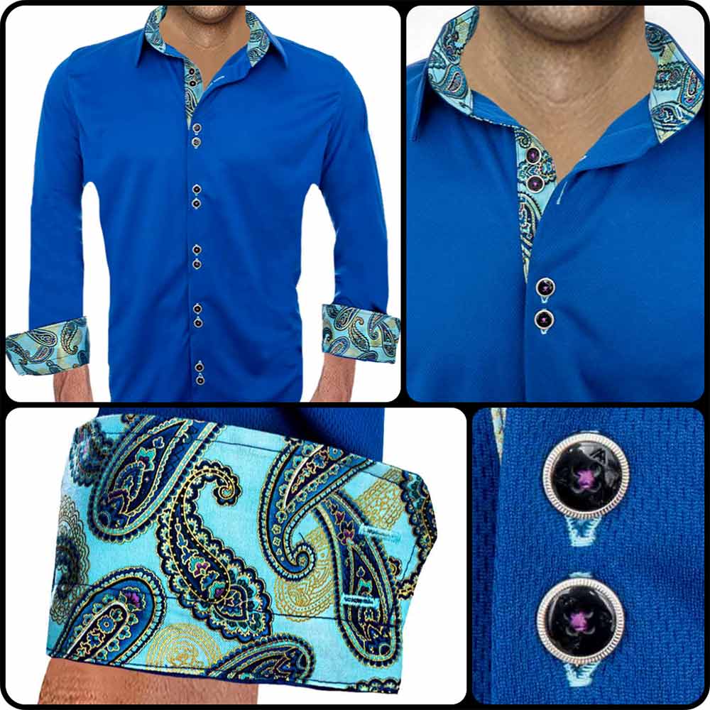 Modern Blue Dress Shirts
