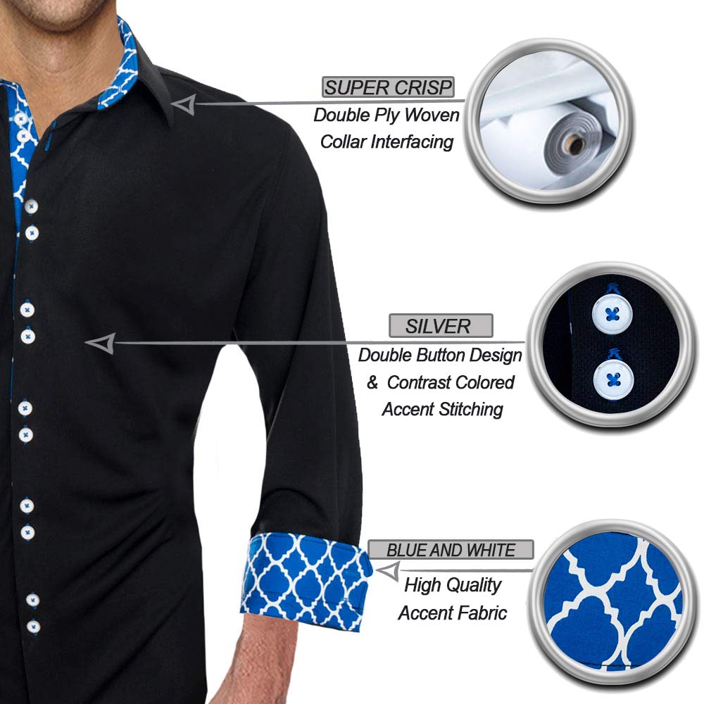 Black with Blue Shirts