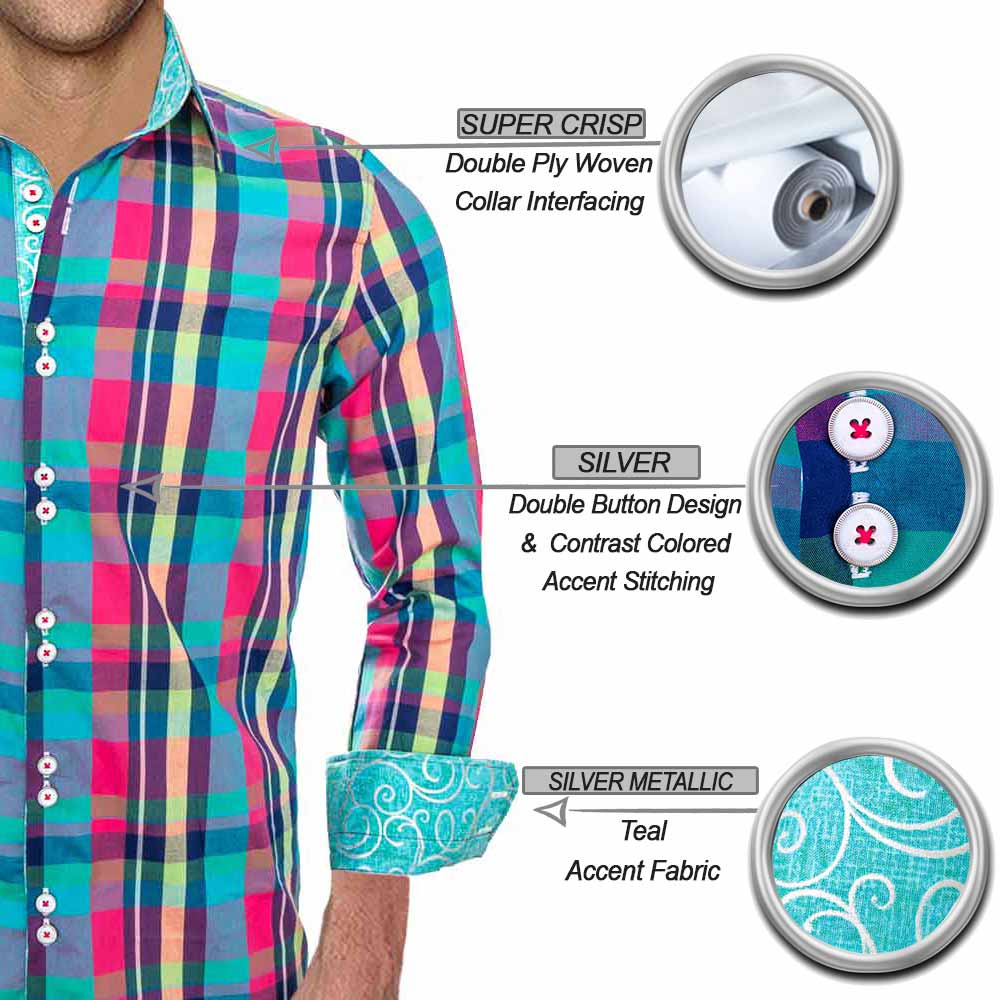 Fun Plaid Dress Shirts