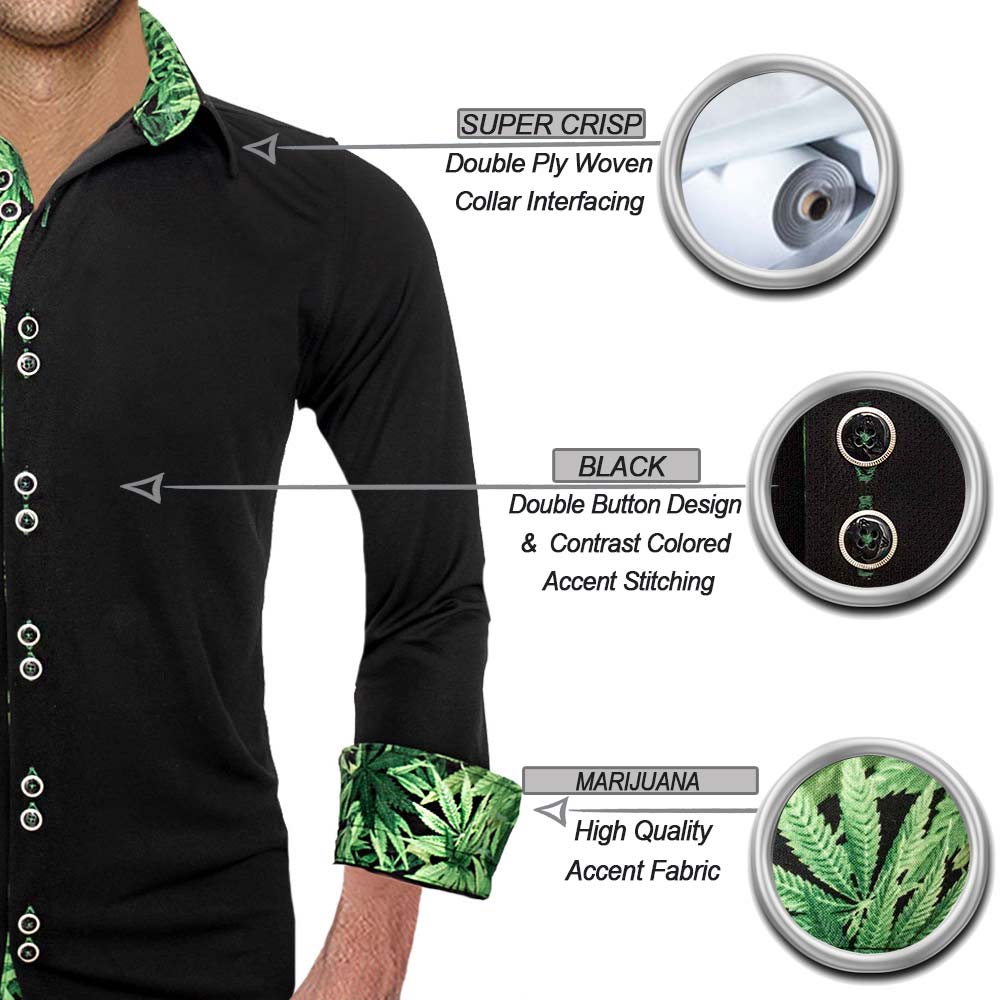 marijuana Dress Shirts
