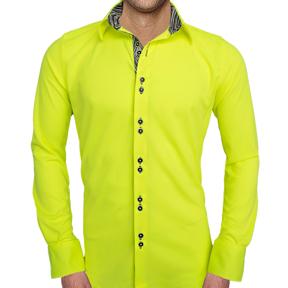Neon Yellow Dress Shirts