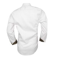 Mens White and Gold Shirts - White Mens Shirts with Gold