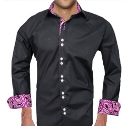 Black and purple Mens Shirts