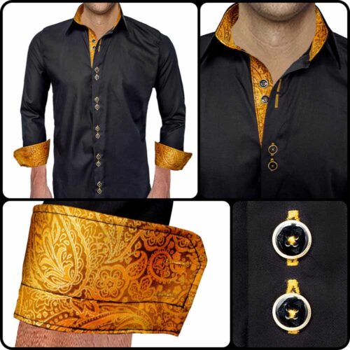 Black and Gold Dress Shirts