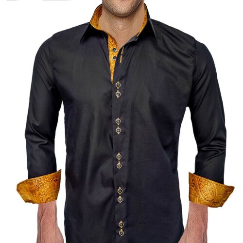 Black and Gold Dress Shirts