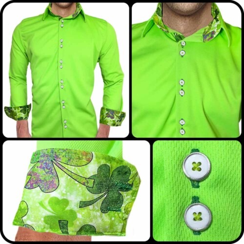 Neon green shamrock shirts