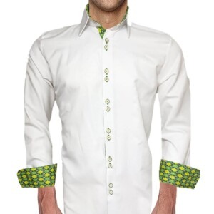 Nice White Argyle Shirt