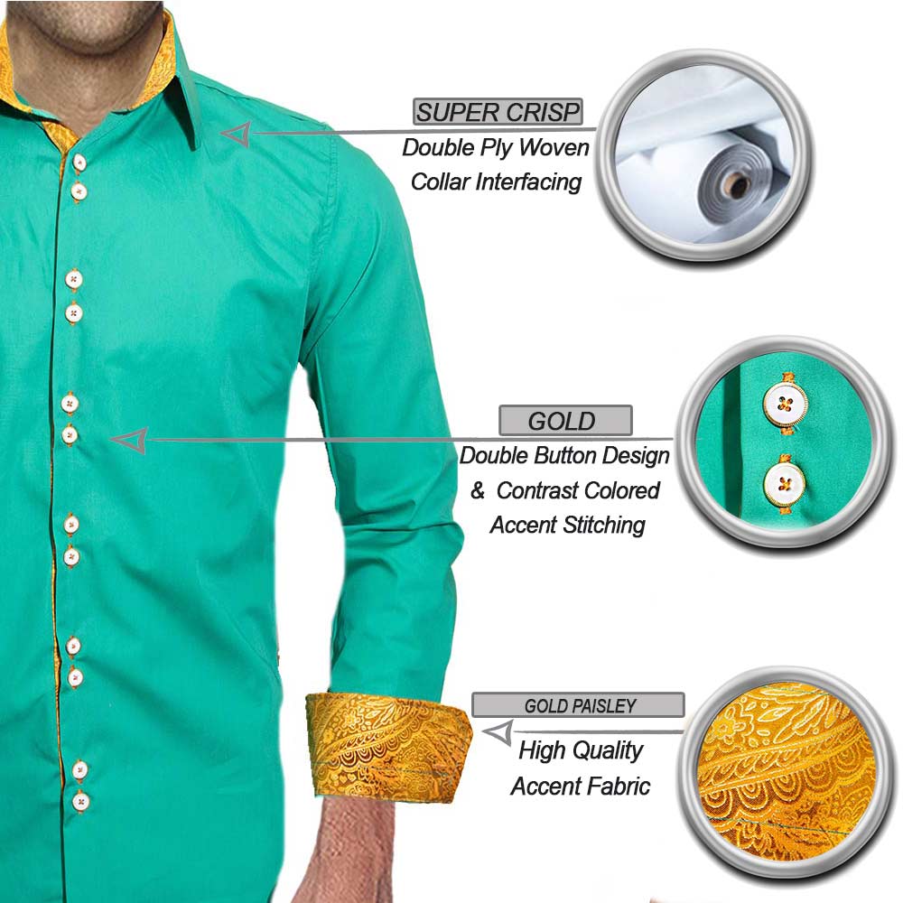 Green Button Up Shirt​s