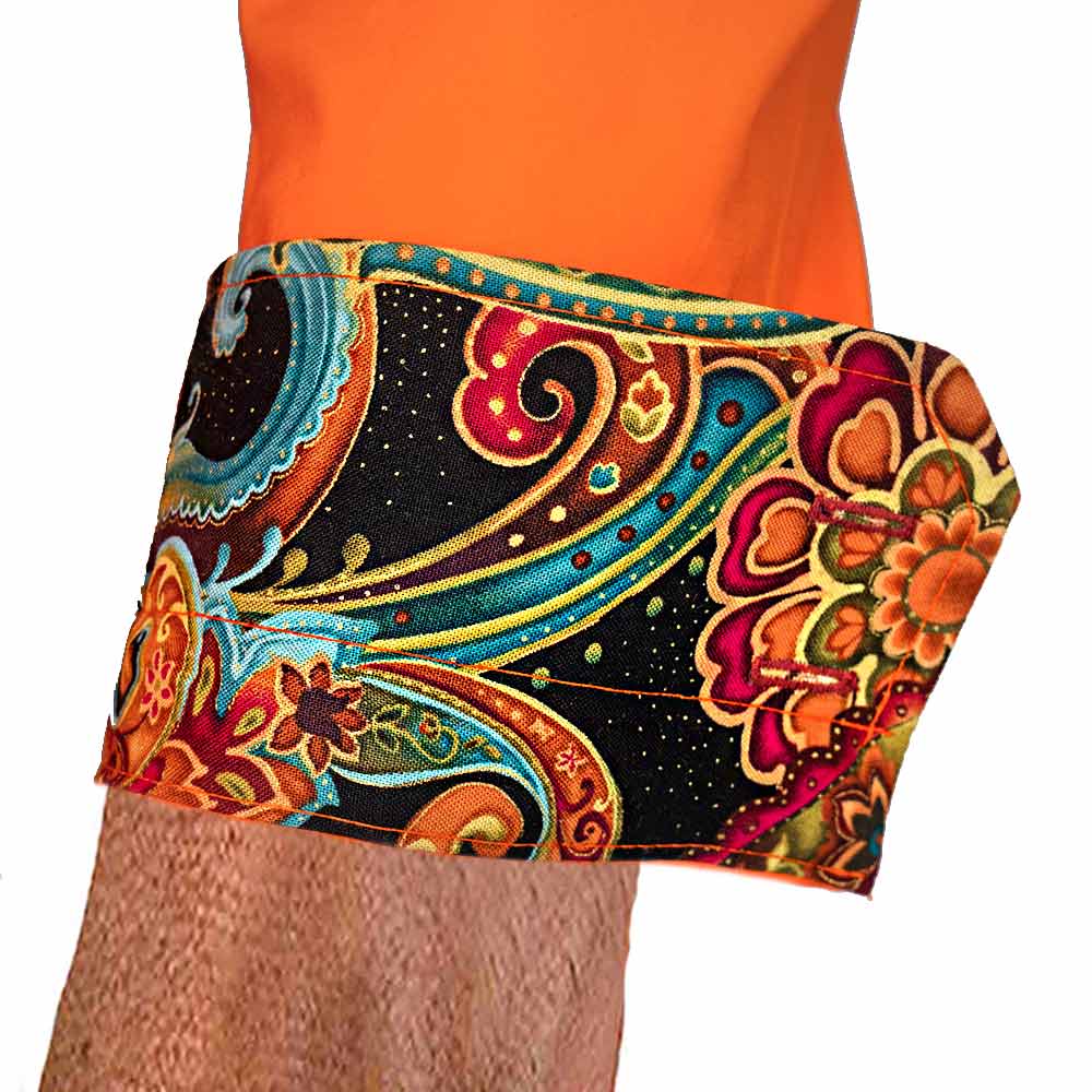 Bright Orange with Multi-Color Accent Dress Shirts 7 Bright Orange with Multi-Color Accent Dress Shirts